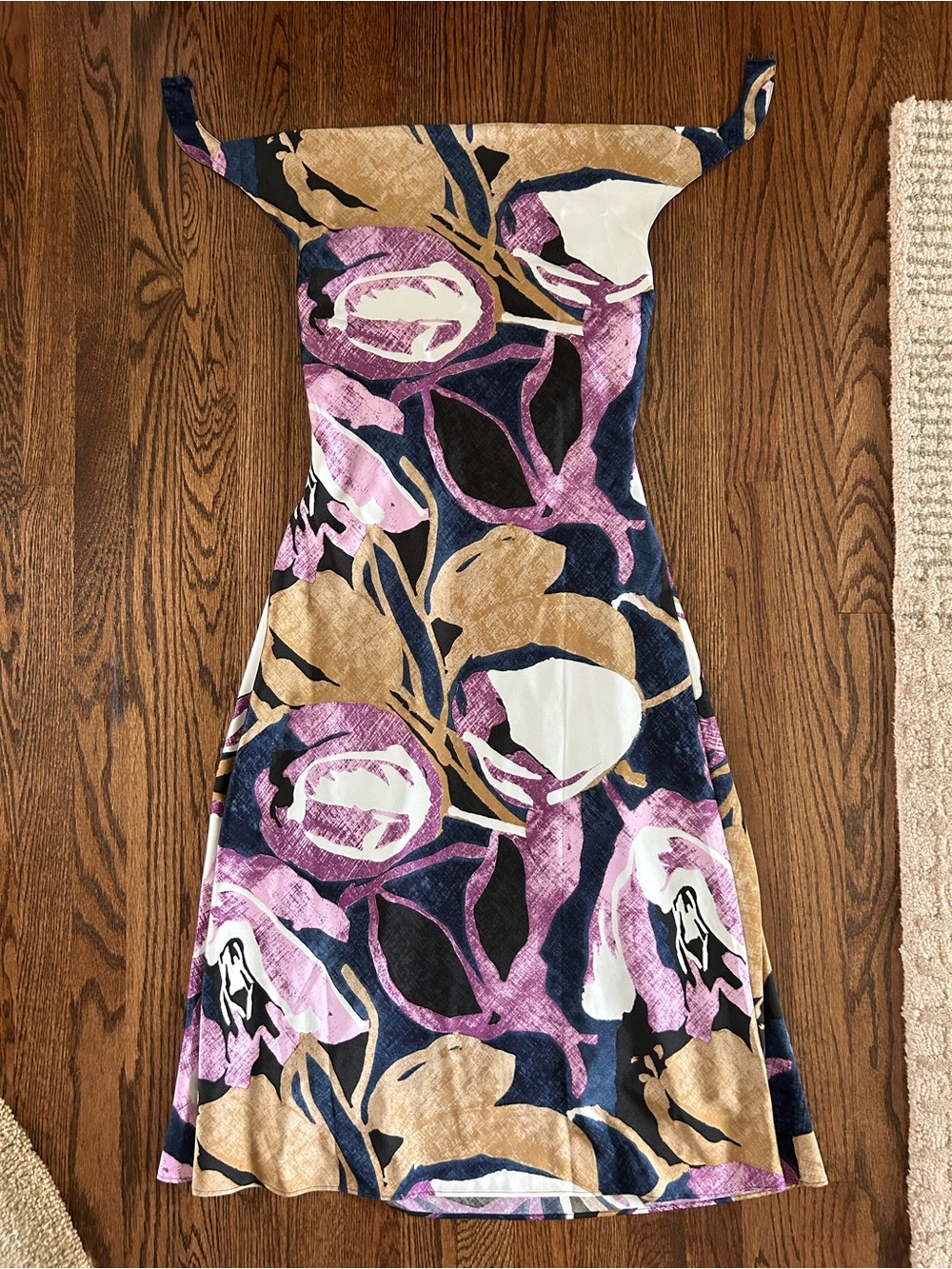 Banana Republic SATIN HALTER-NECK MIDI DRESS